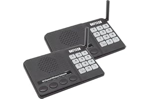 DAYTEE Gegensprechanlage Sprechanlage für Zuhause oder Büro ​mit Zwei- und Mehrwege-Anrufe Signal erstreckt sich über 10 Kanäle und 1000m Offene Reichweite,360° Drehung(1 Main 1 Sub)