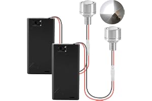 Joycabin 2 stycken miniatyr LED-lampor för dockhus, mikro LED-ljus, små LED-lampor, dockhus miniatyr tillbehör, miniatyr LED