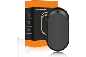 Chauffe Main Rechargeable USB 5200mAh 1 Paquet, Portable Chaufferette Main Reutilisable Chauffe Mains de Poche Chauffe-Mains Électrique, Cadeaux pour Femmes Hommes, Raynaud, Golf, Camping, Randonnée