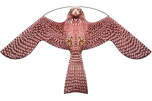 Laptony espantapájaros Cometa voladora Cultivos Protector de Aves halcón Cometa voladora para el jardín y la Granja Cometa sólo