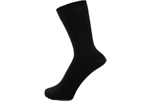 ZAKIRA Finest Combed Cotton Dress Socks in Plain Colours for Men, Women