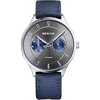 BERING Herren Uhr Classic Collection | Edelstahl Mit Saphirglas | 40mm Wasserdicht 3 ATM