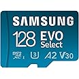 Samsung EVO Select (2024) microSD card + SD adapter, 128GB, Memory card for smartphone and tablet, UHS-I U3, 4K UHD, Full HD, 160 MB/s Read, MB-ME128SA/EU
