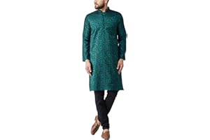 Sojanya (Since 1958, Men's Jackquard Silk Only Long Kurta
