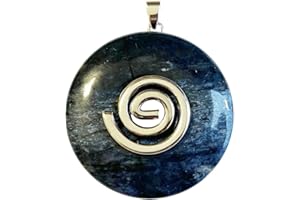 XAMIC France Minéraux Pendentif Dumortiérite - PI chinois ou Donut 40mm