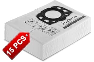 JoyBros 15 pièces Sacs pour Karcher WD2 Plus WD3S WD 3 S WD 3 V KFI 357 KWD 1-3 2.863-314.0 SE4001 SE4002 à poussière Aspirateur Sac