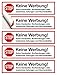 Produktbild 8 Stück Premium STOP Keine Werbung und kostenlose Zeitungen Aufkleber - Werbung einwerfen verboten Briefkasten Aufkleber - Werbung unerwünscht Hinweis Aufkleber Schild gegen Werbebriefe, Handzettel