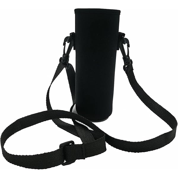 BINSUNS Water Bottle Holder With Strap - Mesh Crossbody Sling Carrier For Hiking & Sports