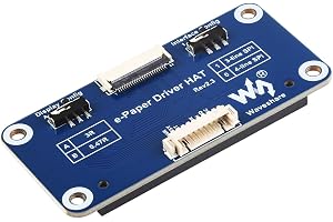 Waveshare E-Paper Driver HAT, Compatible with Raspberry/Nucleo Main Control Boards, for Waveshare SPI Interface E-paper Raw Panels