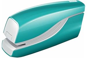 Petrus Grapadora petrus electrica e-310 wow turquesa metalizado capacidad 12 hojas usa grapa nº 10