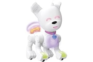 DOG-E - Interaktywny robot dla dzieci od 6 lat - konfigurowalny za pomocą aplikacji - reakcje dźwiękowe i wizualne jak prawdziwy pies - zabawka edukacyjna i zabawna - Lansay