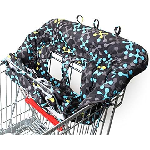 Chaise Bebe Housse Protège Caddie Bébé 2-en-1 Lavable Machine