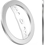 EWA MagOne Lite med fingerrem i silikon, kompatibel med MagSafe-telefongrepp, avtagbar magnetisk ringhållarögla, trådlös ladd