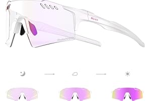 SCVCN Photochromique Lunette de Cyclisme Sport Homme Femme Transparente UV400 TR90 Vélo VTT Pêche Course Conduite