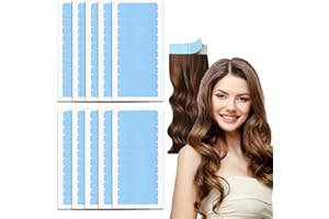 KEWUF 120 Piezas Cinta Adhesiva para el Cabello, Cinta Adhesiva de Extensión de Pelo, Tape para Extensiones de Cabello y Trama Cabello, Invisible Doble Cara Cinta de Repuesto Peluca Impermeable