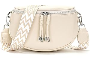 JSDOST Bauchtasche Damen klein Crossbody Bag Umhängetasche Damen Handtasche Veganes Leder Tasche