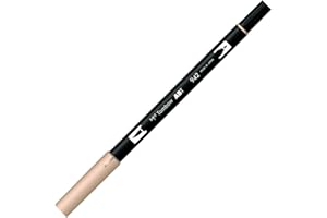 ‎TOMBOW Tombow ABT-942 Fasermaler Dual Brush Pen mit zwei Spitzen, cappuccino, 1 Stück (1er Pack)