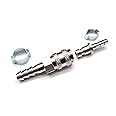 Water Fed Pole Series 21 Quick Connector Set - Probe with 6mm Hosetail & Coupler with 8mm Hosetail + O Clip x 2 - Used on Water Fed Pole Window Cleaning Systems