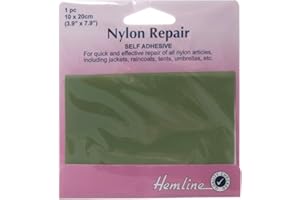 HEMLINE Patch de réparation en Nylon auto adhésif vert