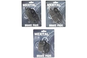 MEXITAL Pastiglie freno Semi-metallico Anteriori + Posteriore per SV 400 (03-05) / SV 650 (03-15) / GSF 650 Bandit (05-06) / GSR 750 L/AL (11-14) / DL 1000 V-Strom (K/L) (02-12)