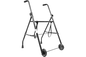 PEPE MOBILITY Pepe - Walking Frame with Wheels, Folding Zimmer Frames for Adults, Folding Walking Frames for The Elderly, Narrow Mobility Walkers Lightweight, Disability Walker Indoor, Walking Frame with 2 Wheels