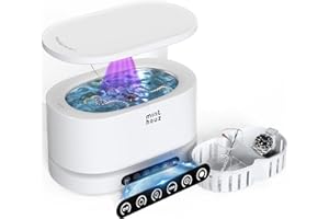 Minthouz Ultraschallreinigungsgerät - 48kHz UV Ultrasonic Cleaner 500ml Digital Ultraschallreiniger mit 5 Modi zur Reinigung von Schmuck Uhren Brillen und Zahnprothesen – für den Hausgebrauch