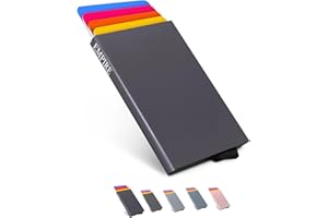 EMPIRE TRADING & COMMERCE Empire Card Holder | Slim Wallet for Men & Women, RFID/NFC Blocking Minimalist Front Pocket Wallet, Durable & Stylish, Perfect Father’s Day Gift, Small Credit Card Holder (Purple)