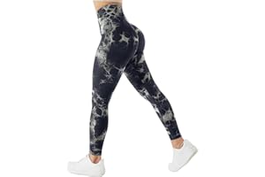 TAYOEA Leggings Deportivos de Compresión para Mujer Yoga Largo Slim Fit Fitness Gym Pantalones Opaco Scrunch Butt Yoga Pantalones Seamless Push Up Cintura Alta Entrenamiento Fitness Jogging