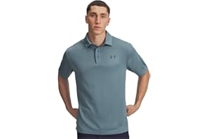 Under Armour Mens 2025 Golf Tech Wicking Textured Soft Light Polo Shirt
