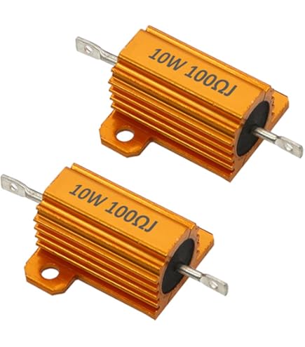 5 Resistori 50W 12 Ohm In Alluminio - Resistenza A Filo Avvolto Con Viti Per Illuminazione E Audio - Foto 6