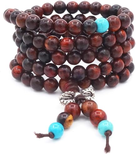 Bracciale perle in legno di palissandro Mala, Collana Malas