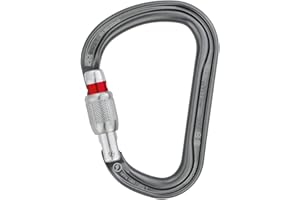 Petzl M36 a SL William asymétrique Grande contenance Mousqueton en Aluminium, Taille : Mousqueton, Gris