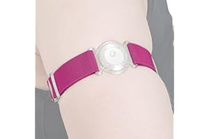 DiaBrothers Freestyle Libre 3 - Fascia di fissaggio con cinturino regolabile - Supporto: trasparente - Bracciale: rosa - Taglia: L (35-45 cm)