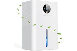 Dehumidifiers for Home, AONELAS 1.8L Dehumidifiers for Bedroom with Auto-Off and Auto-Defrost, Portable & Ultra Quiet Energy Saving Small Dehumidifier for Drying Clothes Bathroom Wardrobe RV Home Damp