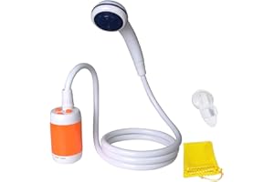 Laserbeak Doccia Campeggio Doccia Portatile Doccia Elettrica, Doccia Esterno con Valvola dell'Acqua e Batteria Integrata 4800mAH
