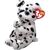 Ty Beanie Bellie Rowdy - Dalma&ccedil;ya K&ouml;peği - 15,24 cm, Beyaz/Siyah