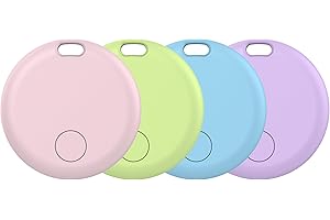 AOWOKA Smart Air Traceur Tag, Apple Traceur Lot de 4, Localiser Fonctionne avec Apple Find My(Uniquement iOS), Batterie Durée de Vie d'un an, Localisateur de Clés/Portefeuilles/Valises/Sac à Dos