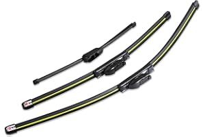 GEARCELL Front + Rear Wiper Blade Set Compatible With Jaguar F-Pace 2015-2018