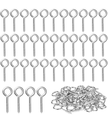 12 Viti Occhielli M6x80mm In Acciaio Inox 304 - Gancio Autofilettante - Foto 3