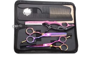 PURPLE DRAGON Fioletowy Smok Nożyczki do włosów 5,5 cala Profesjonalne nożyczki fryzjerskie Zestaw nożyczek fryzjerskich Idealne nożyczki do strzyżenia dla pań (Kolor)