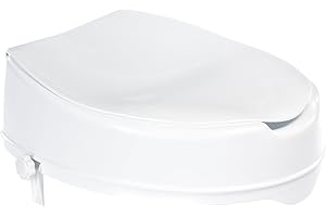 Ridder A0071001 - Rialzo per seduta WC, con coperchio, altezza: ca. 10 cm