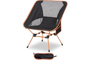 Zumhigh Lightweight Camping Chair, Portable Chairs with Side Pocket & Carry Bag Ultralight Folding for Adults Foldable Chair for Outdoor Garden Picnic Camping Fishing