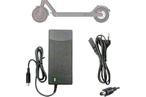 LUFEIS Chargeur pour Xiaomi M365, 42V 2A Chargeur Trotinette Electrique, 42V 2A Adaptateur Secteur Alimentation Chargeur, Chargeur de Batterie pour Xiaomi M365 et Ninebot ES1 ES2 ES4
