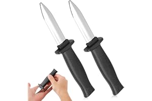 SANGCCA 2 PCS Disappearing Dagger Knife, Fake Knife, Magic Tricks Prop for Kids Adults Fool's Day Party Favor, Halloween Plastic Retractable Knife Fake Dagger Prop Trick Knife Magic Tricks Props Toys