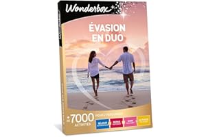 Wonderbox - Coffret cadeau - Evasion en Duo - 6300 séjours romantiques, repas délicieux, soins relaxants ou sensations sportives