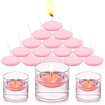 Candele Galleggianti 36 Pezzi - Bianche, Rosa, Rosse | Paraffina Senza Fumo, 3.8x1.5 Cm - Foto 8