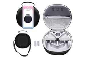 LiLiTok Étui de transport pour Meta Quest 3 VR, étui de protection rigide pour Quest 3, grand espace, sac à bandoulière, étui de voyage portable pour Meta Quest 3 VR et accessoires, Noir , Moderne