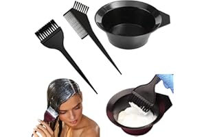POWERSELL SRLS Juego de tinte de pelo con pincel y cuenco DIY para salones y manualidades, kit de coloración