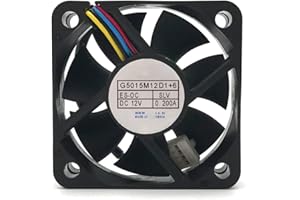 iHaospace G5015M12D1+6 12V 0.2A Car Audio Cooling Fan 5015 50 * 50 * 15mm 4 Pin