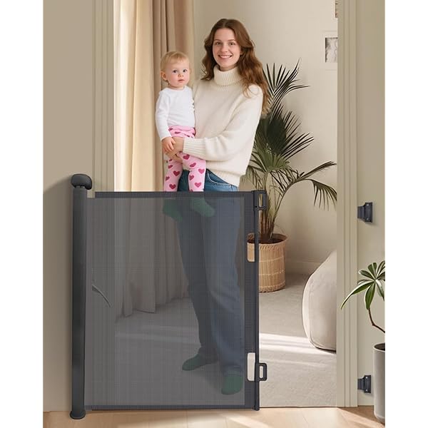 Barriere De Securite Retractable 0-140cm, Barriere De Securite Enfant Extensible, Barriere Chien